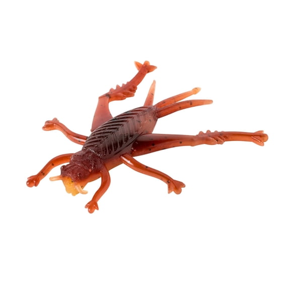 Rebel Hopper Soft Plastic - 1 3/4 IN - 6 Pack - Brown Cricket