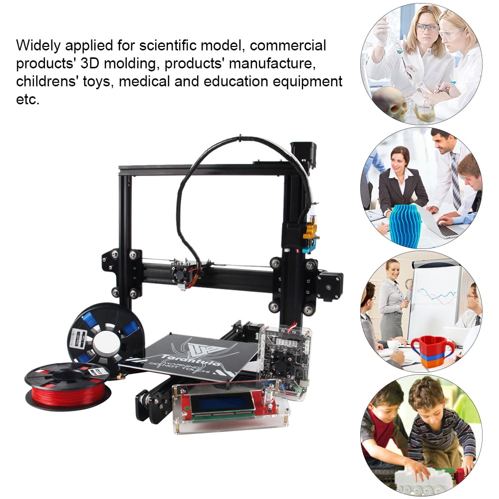 TEVO Tarantula I3 Aluminium Extrusion 3D Printer Kit Large Bed 3D Printing Filament 8GB Memory Card - Walmart.com