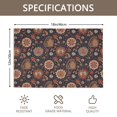 thumbnail image 3 of Placemat, Pioneer Flower Floral Print Pattern Place Mats Table Mat Set Of 2, PVC Washable Placemats for Party Kitchen Dining Decoration, 18x12 Inch, Fade Resistant, 3 of 6