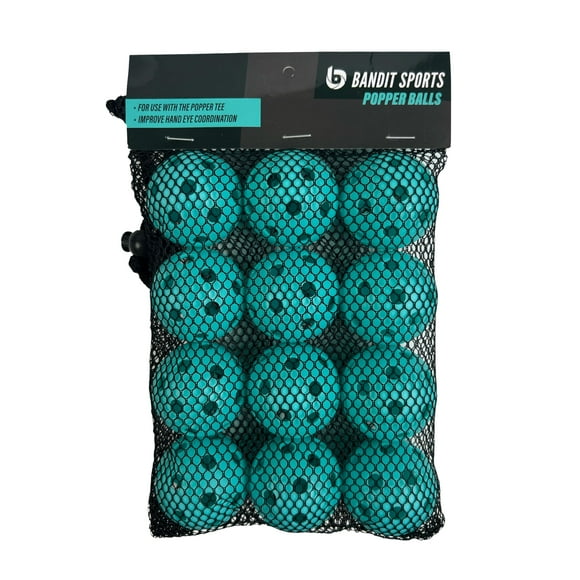Pelotas de béisbol Mini Popper de plástico Bandit Sports (paquete de 12)