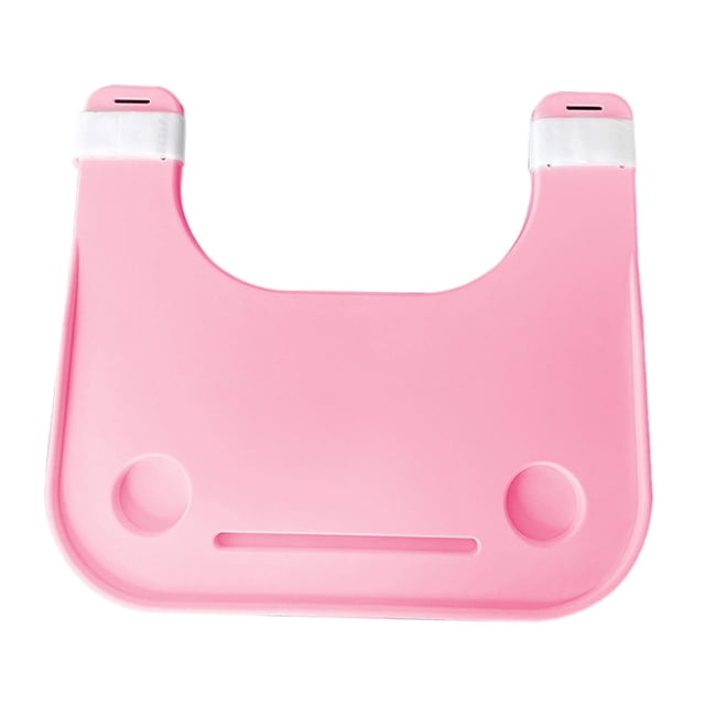 Bandeja de escritorio para silla de ruedas,Bandeja para silla de ruedas Bandeja para silla de ruedas Mesa Portavasos,Bandeja para el regazo de la silla de ruedas Portavasos Comer rosa acanalado