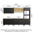 thumbnail image 3 of Cocina Integral Completa Modular Madesa Reims 310cm Negro 02, 3 of 10
