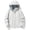 White, variant on IUYRTFE Women's Hooded Zip Up Outdoor Jacket Lightweight Windbreaker with Pockets for Hiking and Daily Wear