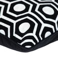 thumbnail image 4 of Nassau Collection Geometric Hexa Square Cotton Throw Pillow - 20" - Black and White, 4 of 4