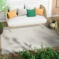 thumbnail image 2 of Well Woven 5' x 7' Gray and Ivory Solid Print Outdoor Rug, 2 of 8