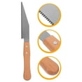thumbnail image 3 of Sierra de mano de alta eficiencia para cortar madera. Sierra japonesa de tracción con dientes finos, mango ergonómico y corte al ras., 3 of 8