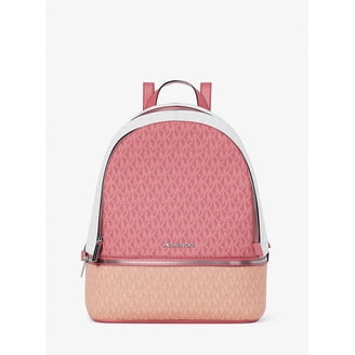 Michael Kors Rhea Medium Color-Block Signature Logo Backpack Michael Kors Rhea Medium Color-Block Signature Logo Backpack