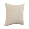 thumbnail image 4 of Lr Home Ivory Yakar Transitional Solid Chenille 20" x 20" Indoor Throw PIllow, 4 of 7