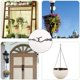 thumbnail image 3 of CHAO Cadenas para Colgar, Colgadores de Plantas, Accesorios de Jardín de Mármol Negro, Cadenas para Colgar de Repuesto para Macetas de Mármol Negro, Cadenas para Colgar en Peltre con Gancho, 3 of 5