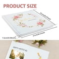 thumbnail image 2 of Wedding Guest Book 120 Pages Elegant Flower Pattern Wedding Sign Book Hard Cover Personalized Guest Signature Album for Party Reception Engagement-pink-, 2 of 10