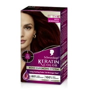 Schwarzkopf Keratin Hair Dye 4.8 Rich Bordeaux, Permanent Hair Color, 1 Use