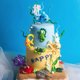 thumbnail image 1 of Decoración de tartas de la serie Ocean, decoración de fiesta de cumpleaños infantil, cerámica blanda, repostería, repostería, postre, complemento, 1 of 5
