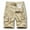 Khaki, variant on Turilly Men's Shorts Summer Outdoors Casual Solid Color Button Multi-pocket Sport Shorts Pants