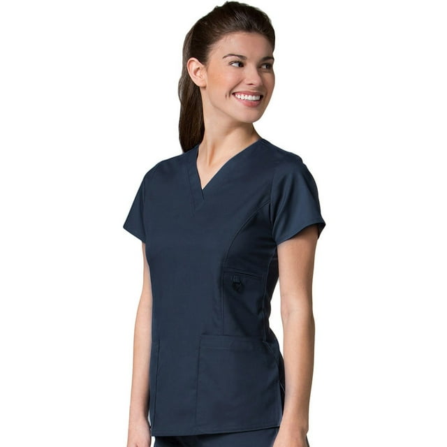 EON Haut de Blouse Médicale Col en V Uni pour Femmes COOLMAX