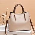 thumbnail image 2 of Lady Bag Simplicity Multi-layer High Capacity Portable Handle Exquisite Clothing Matching Faux Leather Women Large Hobo Tote Bag Daily Life Use, 2 of 10