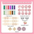 thumbnail image 4 of Diy Colourful Clay Pasta Machine  Kid Pretend Play Simulation Hamburg Machine Set for Girl Toys Gift, 4 of 12