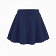 thumbnail image 5 of NIEWTR Girls Tennis Skirts Stretch Adjustable Waist Youth Golf Athletic Pleated Skorts Lining Kids Cheer Shorts Pocket for Kids 2-17Y(Navy,11-12 Years), 5 of 6