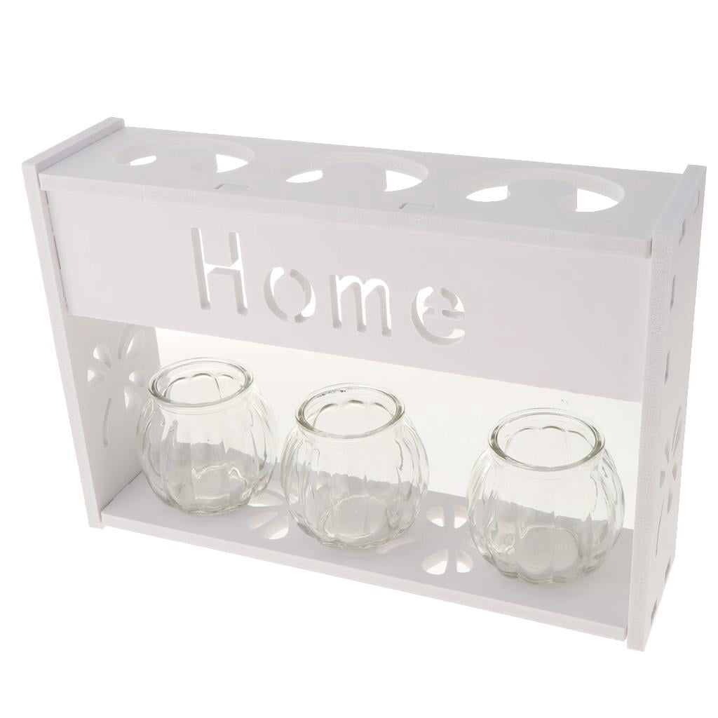WLPZXP Plastic Shelf Plant Planter Pot Flower Vase Wall Hanging Window Box Basket Shelf 3 Vase