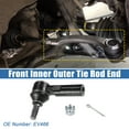 thumbnail image 3 of Unique Bargains 6Pcs Front Inner Outer Tie Rod End Link with Boot for Toyota Matrix 2003-2008 Front Wheel Drive No.EV466, 3 of 7