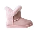 thumbnail image 2 of bebe Girls’ Faux Fur Cuff Winter Boots, Cozy Pull-On Ankle Boots, 2 of 7