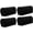 Black, variant on 4Pcs Arm Rest Covers Set, Stretch Armchair Arm Covers Soft Arm Caps Non Slip Furniture Protector Armchair Slipcover for Chair, Sofa, Couch