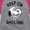 thumbnail image 3 of Peanuts - Keep On Smiling - Toddler & Youth Girls Raglan Graphic T-Shirt, 3 of 6