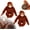 38".2Pack, variant on 26” Punching Monkey Plush Pillow – Emotional Support Stuffed Animal, Soft Zoo-Inspired Hugging Monkey Doll for Adults & Lovers, Cute Stress Relief Gift