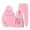 Pink, variant on Toddler Girls Outfits Sets Casual Winter Wear Trendy Printed Hooded Sweatshirt Cute Girls' Fall Clothing Sets Purple Size 1-2T