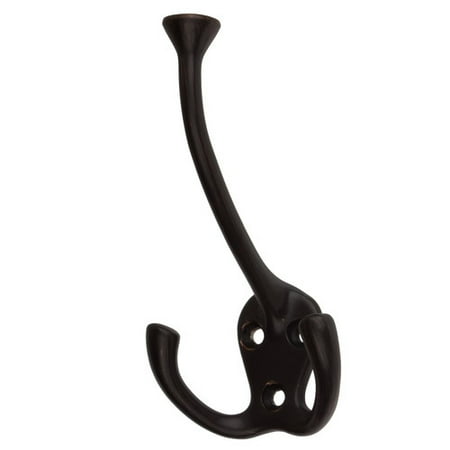 - GlideRite Hardware Wall Mounted Coat Tri-Robe Hook