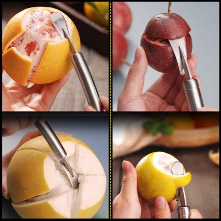 TB&W Stainless Steel Orange Opener Fruit Stripper Grapefruit Peeler ...