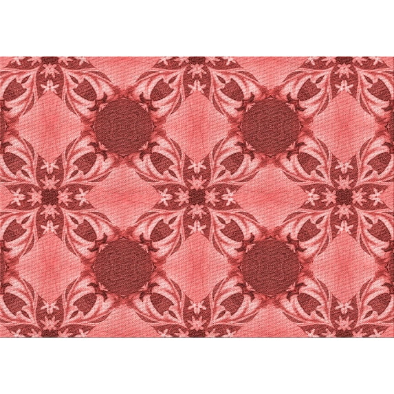 Ahgly Company Indoor Rectangle Patterned Love Red Area Rugs, 5' x 8'