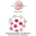 thumbnail image 7 of Jiibva 2Pcs Paper Flower Garland Lightweight Simulation Pom Leaf Flower Banner Hanging Party Decorations For Birthday Wedding Engagement Decor, 7 of 7