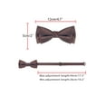 thumbnail image 3 of CORBATA DE PAPA INSPIRE CHIC para hombres, con diseño de jacquard, correa ajustable y lazo preatado, ideal para bodas elegantes en color naranja oscuro, 3 of 4