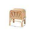 thumbnail image 3 of bali & pari Carabella Bohemian Natural Rattan 1-Drawer Nightstand, 3 of 8