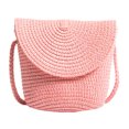 thumbnail image 2 of Bolsa La playa del verano empaqueta el color sólido elegante tejido casual de la de mensajero de las señoras para el trabajo Likrtyny Para Estrenar, 2 of 9