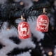 thumbnail image 5 of Set de adornos de campanas de Navidad | Campanas de flocking de hierro rojo | Decoraciones para ventanas colgantes Decoración navideña | Pack de 2 | 21x10,5x16cm Detalles festivos para el hogar, 5 of 6