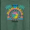thumbnail image 3 of Instant Message - Welcome To Miami Beach - Women's Lightweight French Terry Long Sleeve Shirt, 3 of 6
