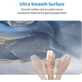 thumbnail image 6 of Abstract Marble Extended Mouse Pad 31.5x11.8 Inch Gold Blue Grey Marbled Non-Slip Rubber Base Large Mousepad Keyboard Mouse Mat Desk Pad for Work Gaming Office Home, 6 of 6
