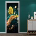 thumbnail image 2 of CHAO El mes de los ciervos (77x200 cm) pegatina de puerta efecto trompe l'oeil pegatinas de pared de Pvc interiores 3d para decoración pared sala de estar cocina dormitorio baño, 2 of 5