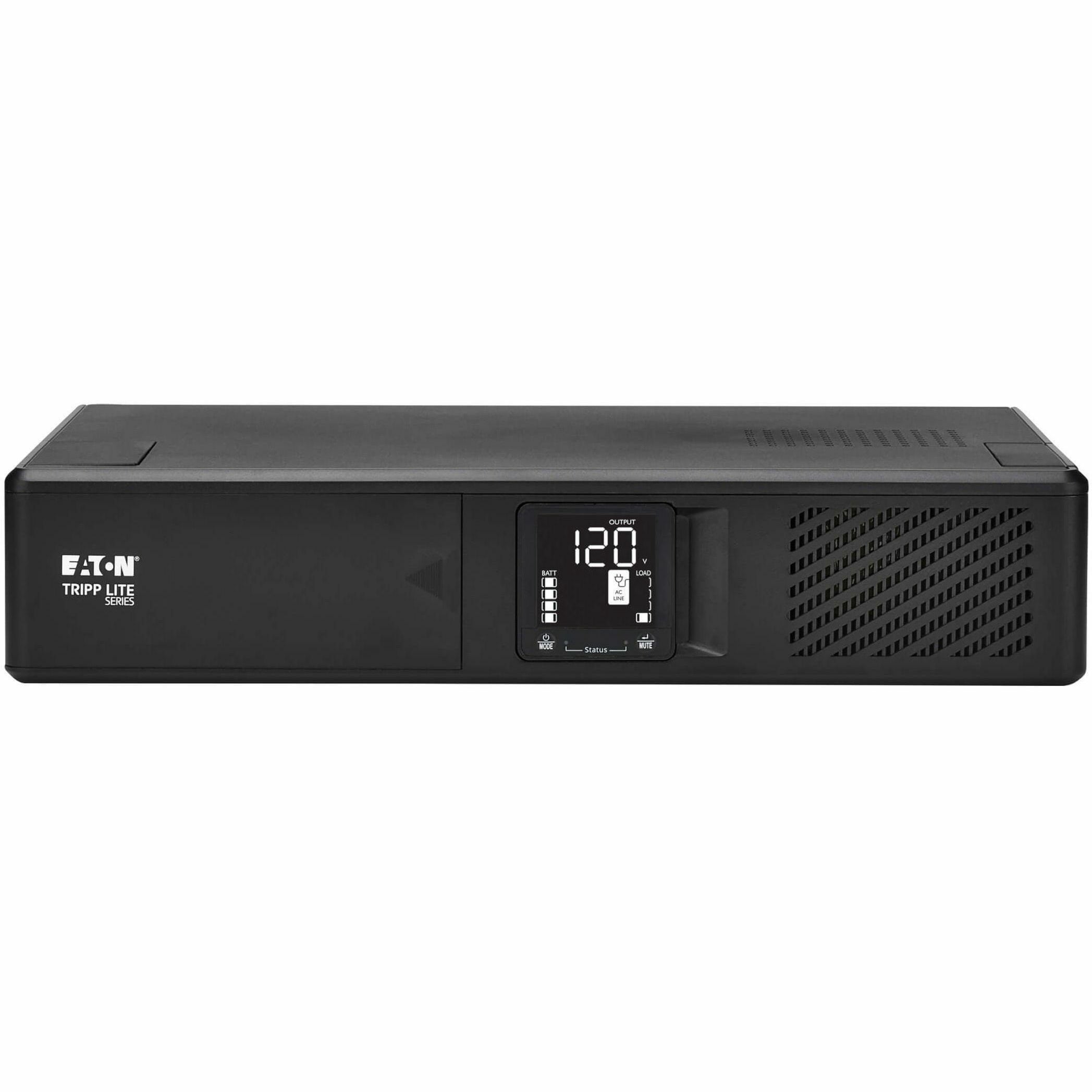 Eaton Tripp Lite Series 1000VA 750W 120V Line-Interactive Cloud-Connected UPS with Remote Monitoring, 10 NEMA 5-15R Outlets (Surge and Battery Backup), LCD, 5-15P Plug, 2U Rack/Tower