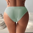 thumbnail image 5 of Panties for Women,Fashion Low Waist Striped Briefs for Women Comfortable Daily Wear Soft Lace Underwear Panties,Womens Underwear,Light Green,XL, 5 of 6