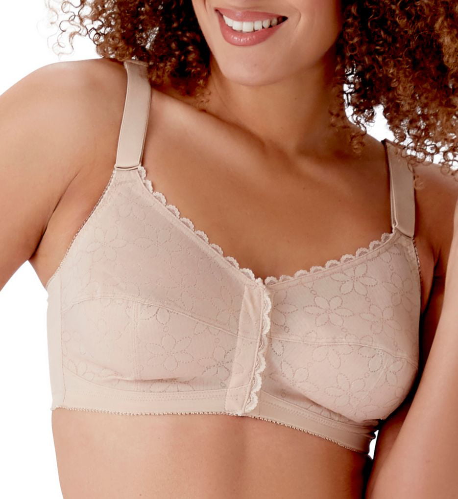 Classic Full Cup Front Fastening Bra - Nude