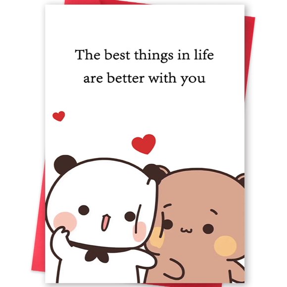 Tarjeta de San Valentín BENNLOOS divertida y romántica para él/ella