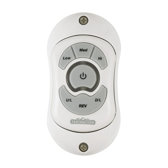 Fanimation TR22WH Handheld Remote Control for Fan Speed and Light Settings
