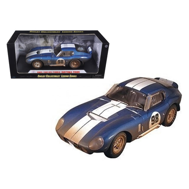 1965 Shelby Cobra Daytona # 98 After Race Dirty Version Diecast Car Model 1/18 por Shelby Collectibles Shelby Collectibles SC133