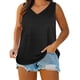 thumbnail image 2 of Craaazy Women's Relaxed Fit Plus Size V Neck Tank Top, Solid Color Sleeveless Loose Top, Comfy Casual Cami for Summer Gifts, 2 of 8
