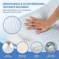 thumbnail image 6 of Alupssuc Cooling Cervical Neck Pillow, Memory Foam Ergonomic Orthopedic Pillow for Neck and Shoulder, 6 of 7