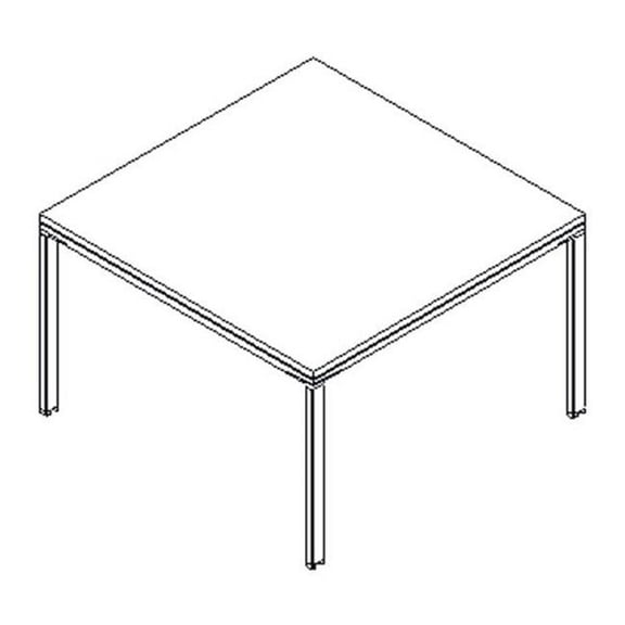 36 x 36 in. Meeting Table, Driftwood