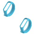 thumbnail image 4 of braveheart Replacement Strap Skin-friendly Wear-resistant Smart Wrist Strap Sport Bracelet Easy Installment Replacement for Mi 3 Light Blue 2Set, 4 of 6