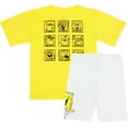 thumbnail image 2 of SpongeBob SquarePants Girls Biker Shorts and Oversized Cozy T-Shirt- 2- Piece Set (7/8, Yellow/White), 2 of 6